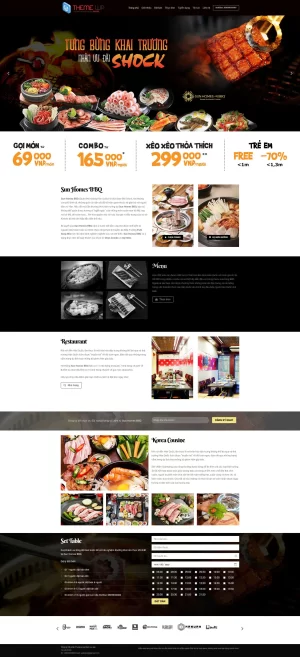 Theme wordpress quán bbq nướng