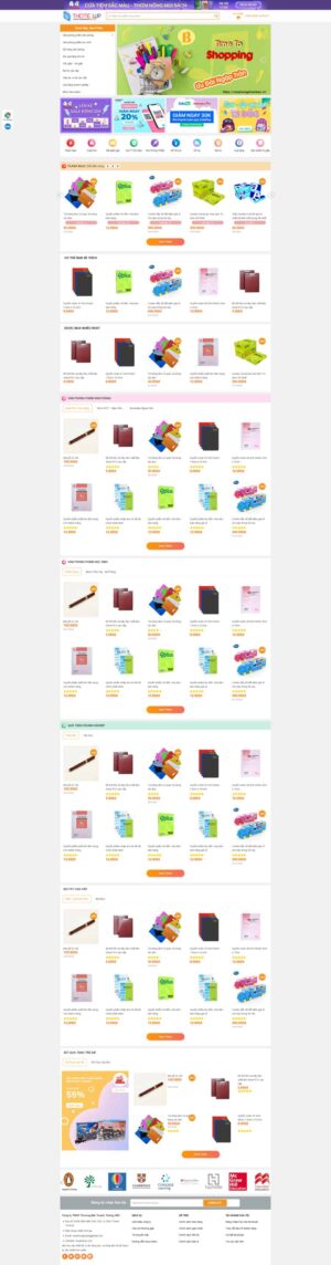 Theme wordpress bán văn phòng phẩm
