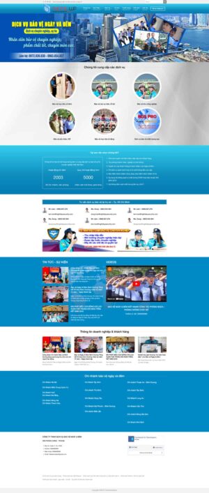 Theme wordpress dịch vụ bảo vệ