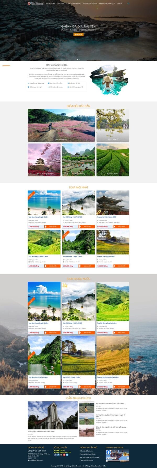 Theme wordpress du lịch 04 chuẩn đẹp