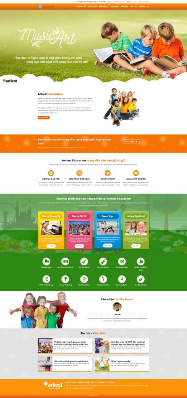 Theme wordpress trường học 01