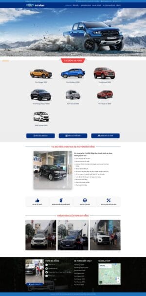 Theme wordpress showroom ô tô ford Đà Nẵng