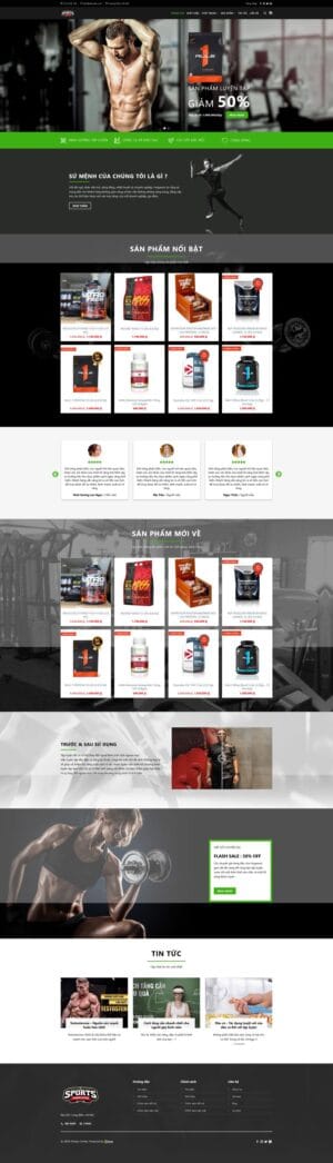 Theme wordpress gym store