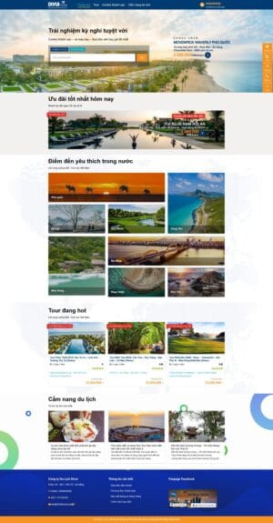 Theme wordpress du lịch tour ivivu