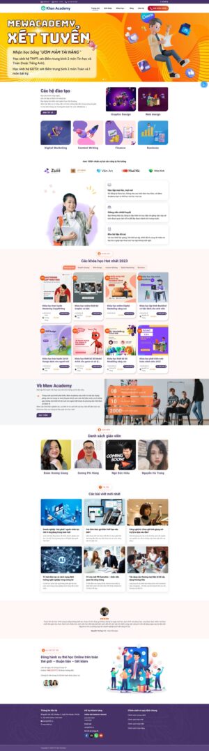 Theme wordpress bán khóa học 6