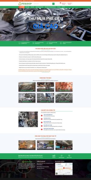 Theme wordpress công ty phế liệu