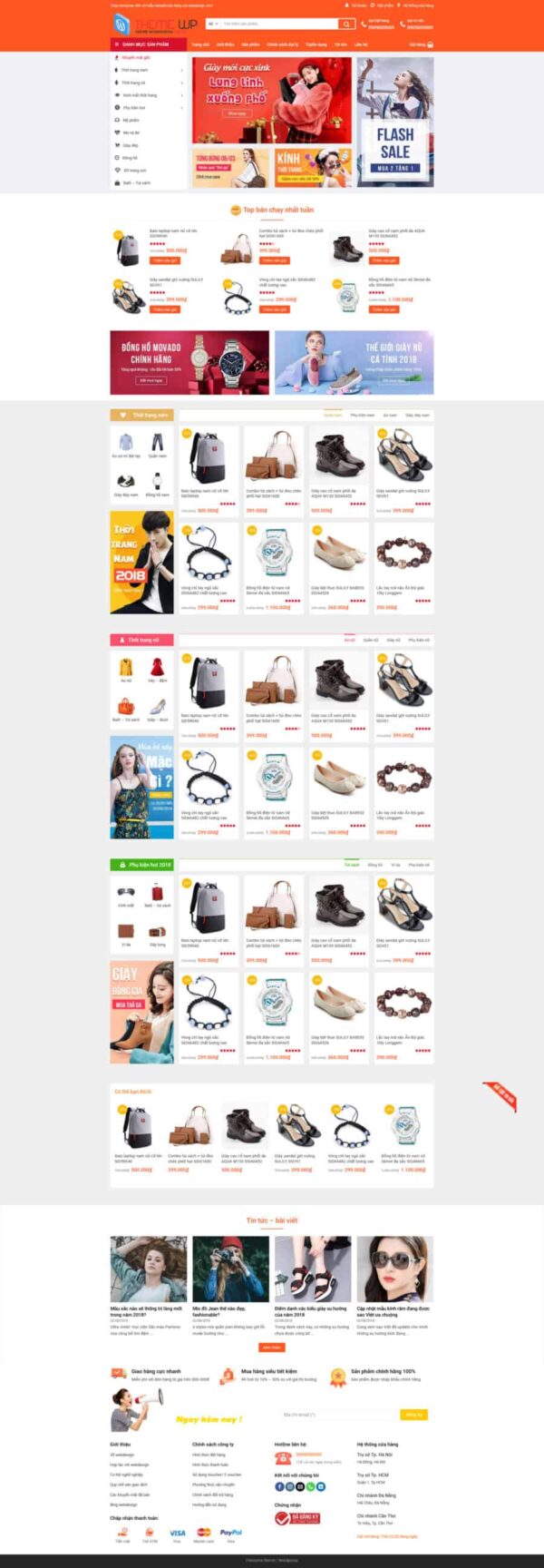 Theme wordpress shop thời trang 2