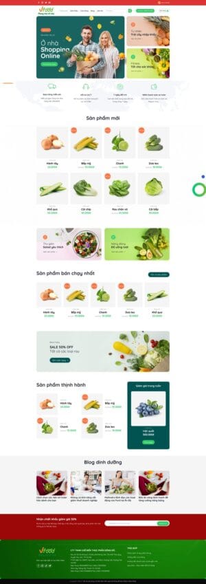 Theme wordpress bán thực phẩm nông sản trái cây 26