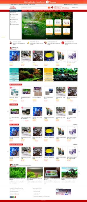 Theme wordpress thủy sinh