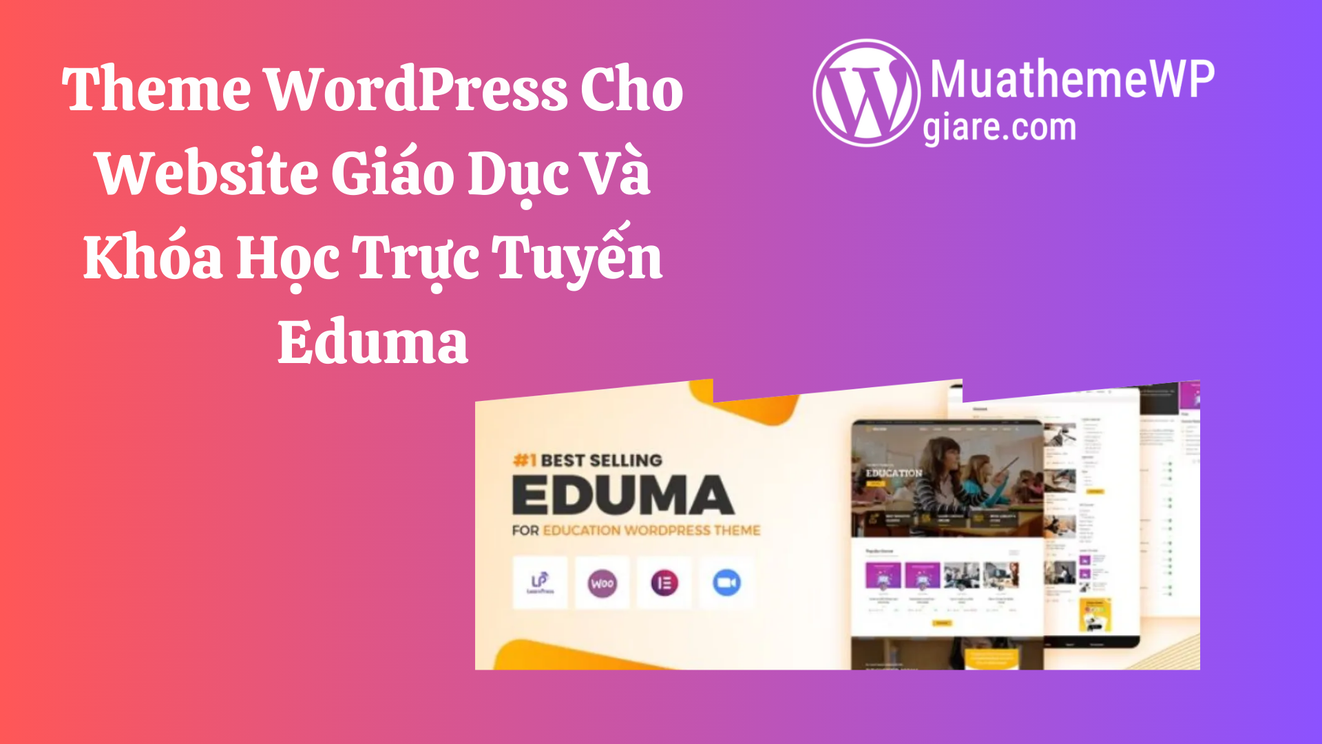 Theme WordPress Cho Website Giáo Dục Và Khóa Học Trực Tuyến Eduma