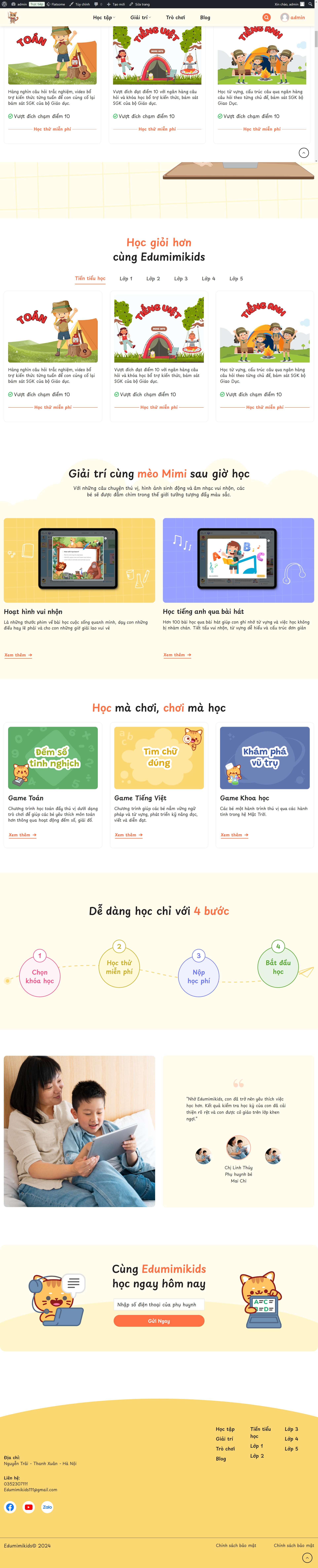 theme wordpress khoa hoc