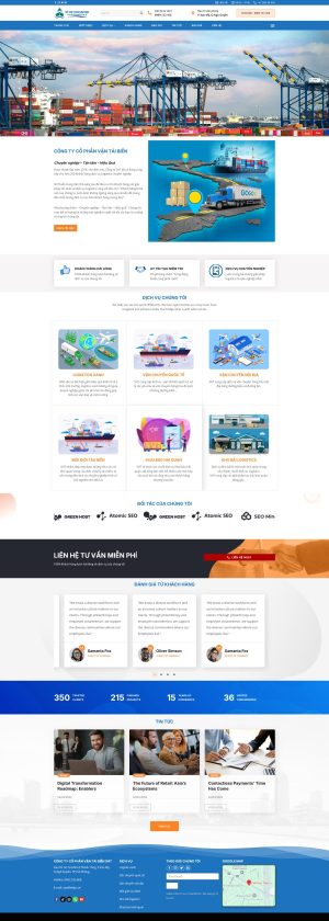 Theme wordpress công ty vận tải quốc tế