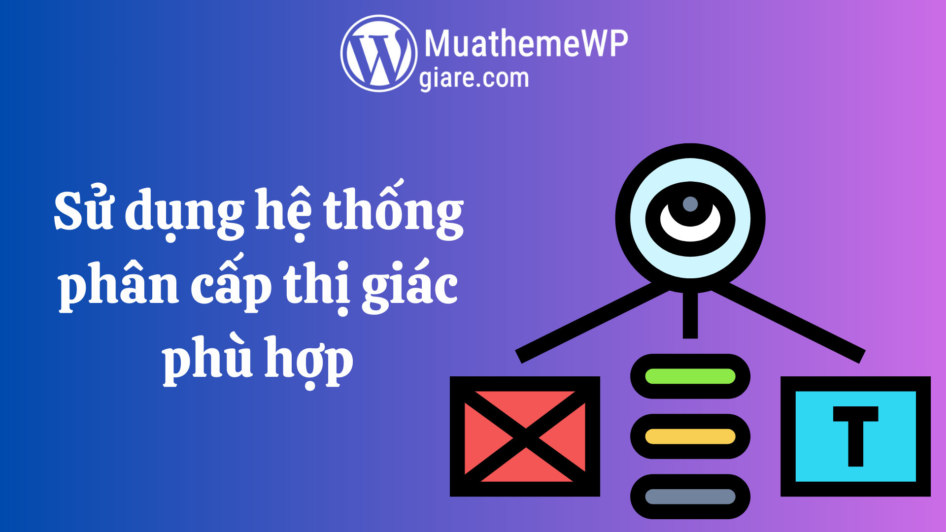 Sử dụng hệ thống phân cấp thị giác phù hợp