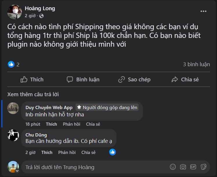 Cách Tính Phí Shipping Theo Các Mức Phần Trăm Trong WooCommerce