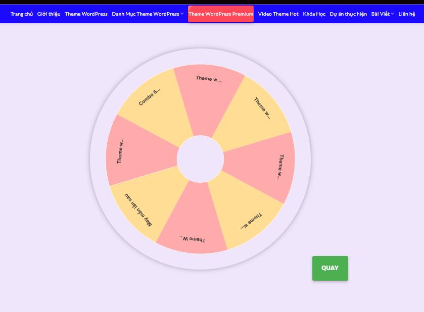 Hướng Dẫn Tự Code Tạo Chức Năng “Vòng Quay May Mắn” WordPress