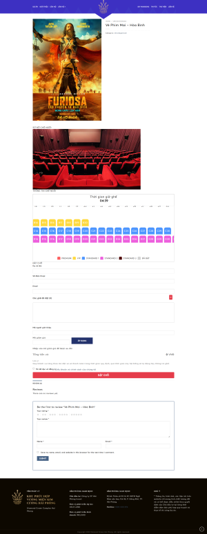 Sharecode theme wordpress đặt vé xem phim chuẩn SEO giá rẻ