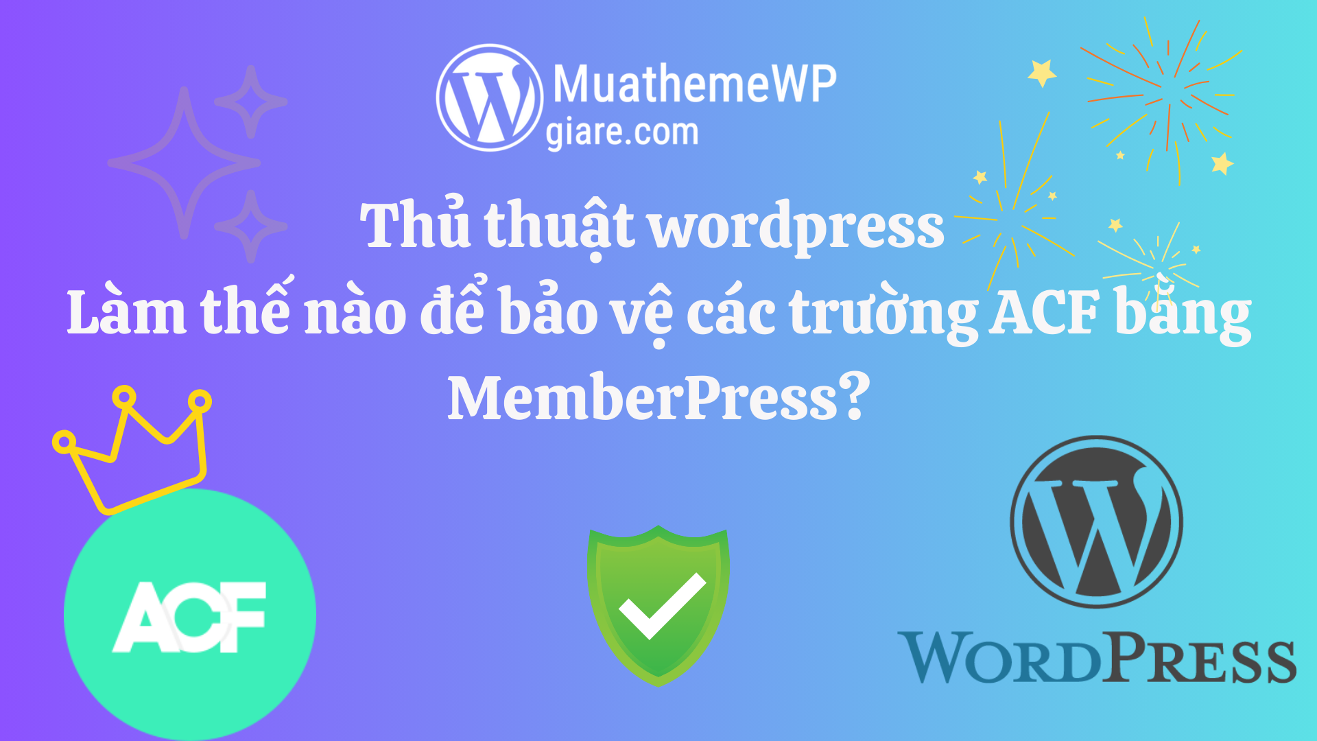 [Thủ thuật wordpress] Làm thế nào để bảo vệ các trường ACF bằng MemberPress?