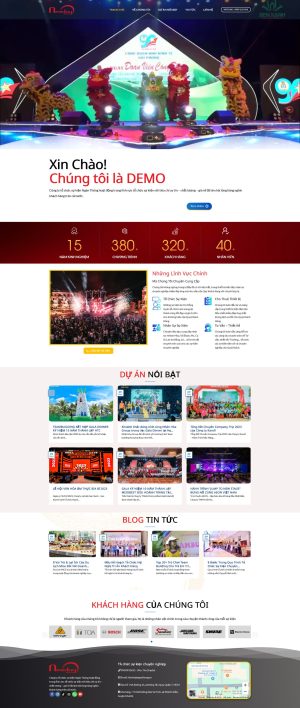 Theme Flatsome WordPress tổ chức sự kiện là một giao diện trang web chuyên nghiệp, hiện đại, với thiết kế tối giản nhưng tinh tế. Giao diện website được trang trí bằng các màu sắc nổi bật, hình ảnh sống động của các sự kiện và dịch vụ tổ chức sự kiện, làm nổi bật tính chất sáng tạo và chuyên nghiệp của doanh nghiệp. Tính năng kéo thả dễ dàng, các khu vực bố cục rõ ràng và dễ điều chỉnh, giúp người xem có cái nhìn tổng quan về khả năng tùy chỉnh giao diện linh hoạt. Các phần như menu điều hướng rõ ràng, thanh công cụ tích hợp tính năng tìm kiếm, và các biểu tượng mạng xã hội cũng xuất hiện trên giao diện, thể hiện tính kết nối và tính năng đầy đủ cho một website tổ chức sự kiện. Tổng thể hình ảnh mang đến cảm giác dễ tiếp cận và chuyên nghiệp, phản ánh đúng giá trị cốt lõi của theme Flatsome: chuyên nghiệp – tối ưu – dễ sử dụng.