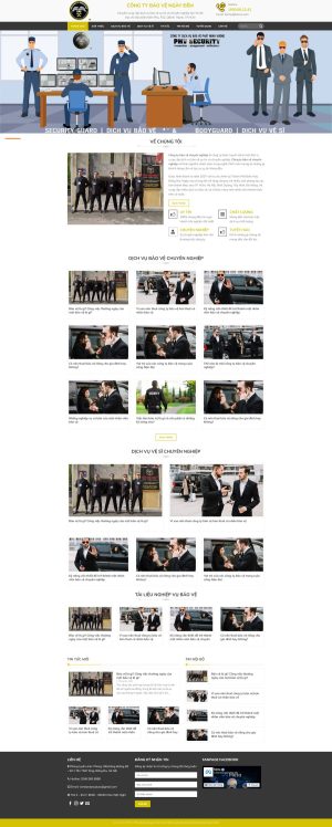 Theme wordpress dịch vụ bảo vệ 1