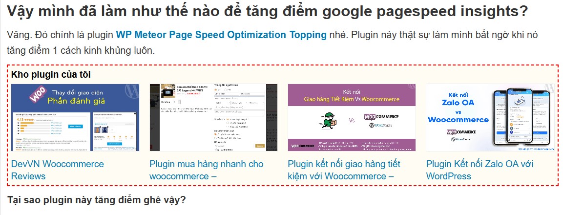 Cách chèn thêm sản phẩm vào trong bài viết wordpress giống levantoan