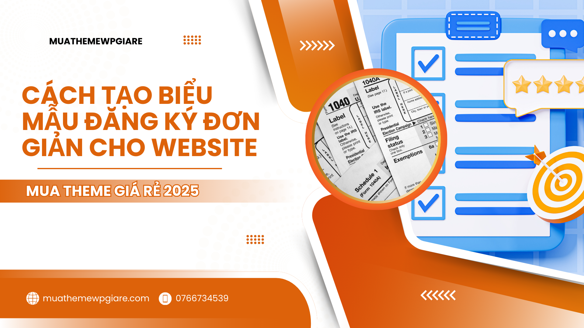 Cách Tạo Biểu Mẫu Đăng Ký Đơn Giản Cho Website