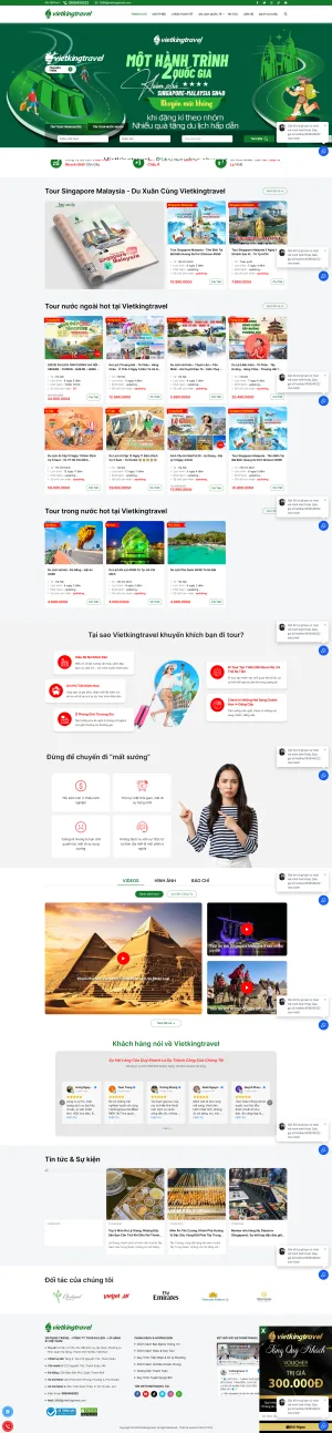 Sharecode theme wordpress du lịch giống vietkingtravel giá rẻ
