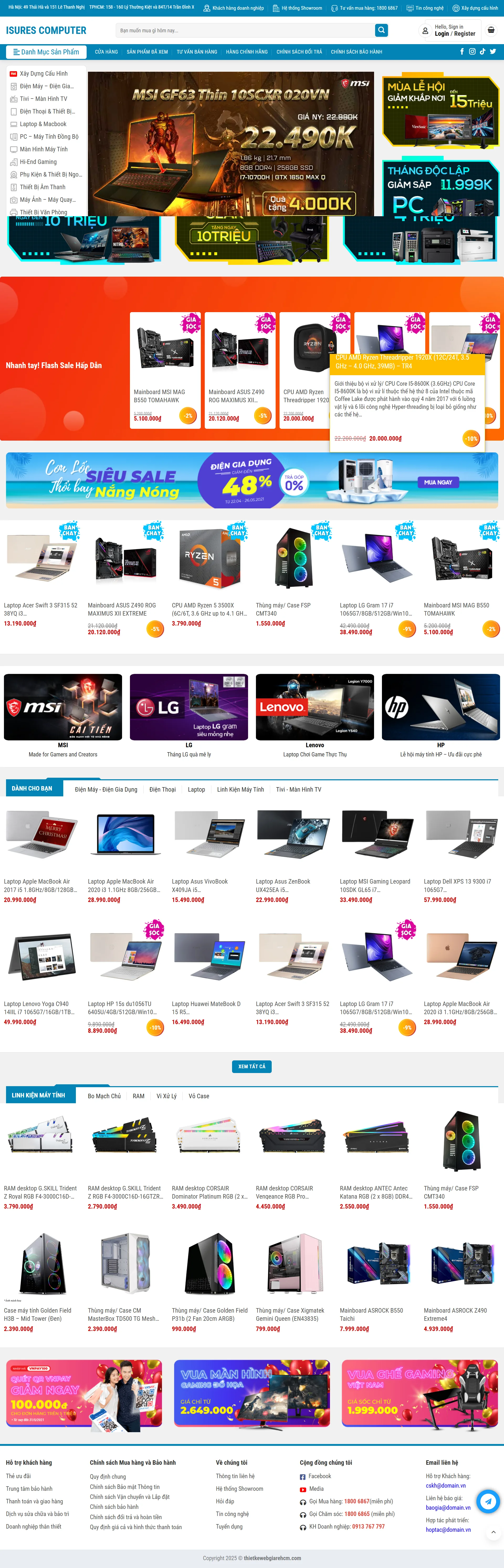 Theme Wordpress Bán Máy Tính PC 3 Theme WordPress Bán Máy Tính PC