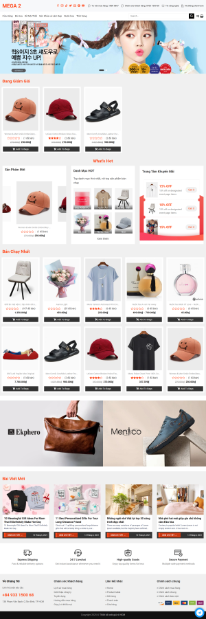 Theme Wordpress Shop Tổng Hợp Mega