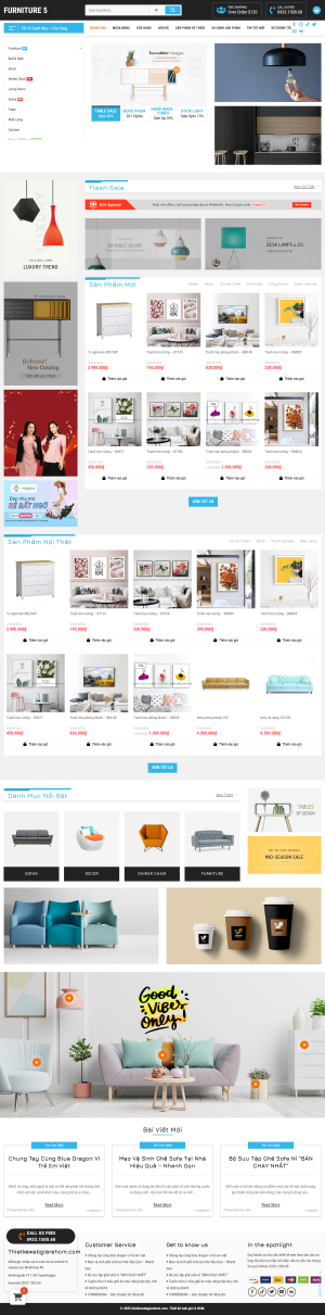 Theme Wordpress Siêu Thị Nội Thất % Decor