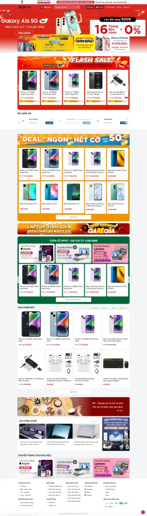 Theme wordpress bán thiết bị di động điện thoại, laptop cực đẹp