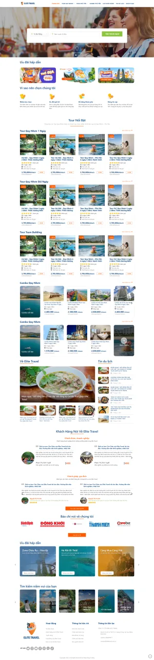 Theme wordpress du lịch cao cấp