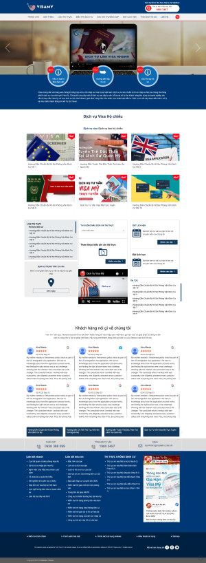 Theme wordpress thủ tục cấp phát visa cực đẹp