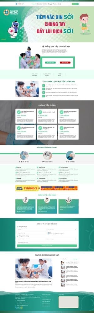 Theme wordpress trung tâm tiêm chủng 1