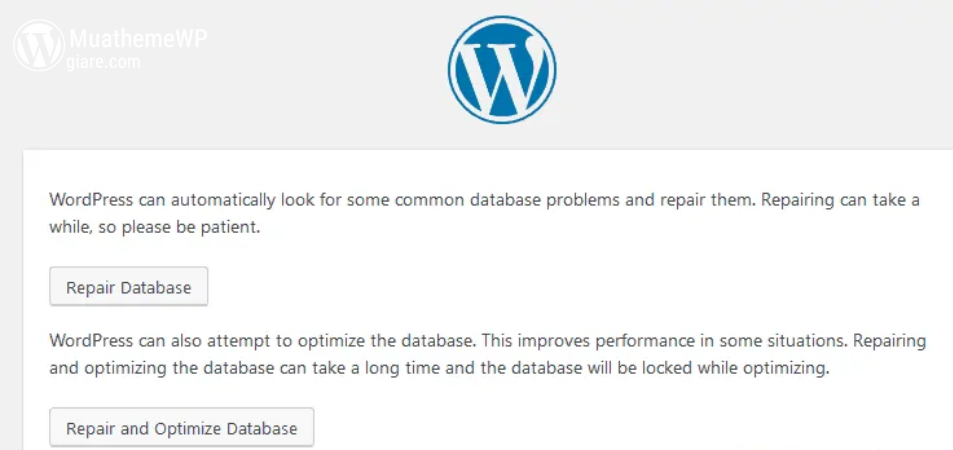 Fix Database WordPress Qua wp config 1
