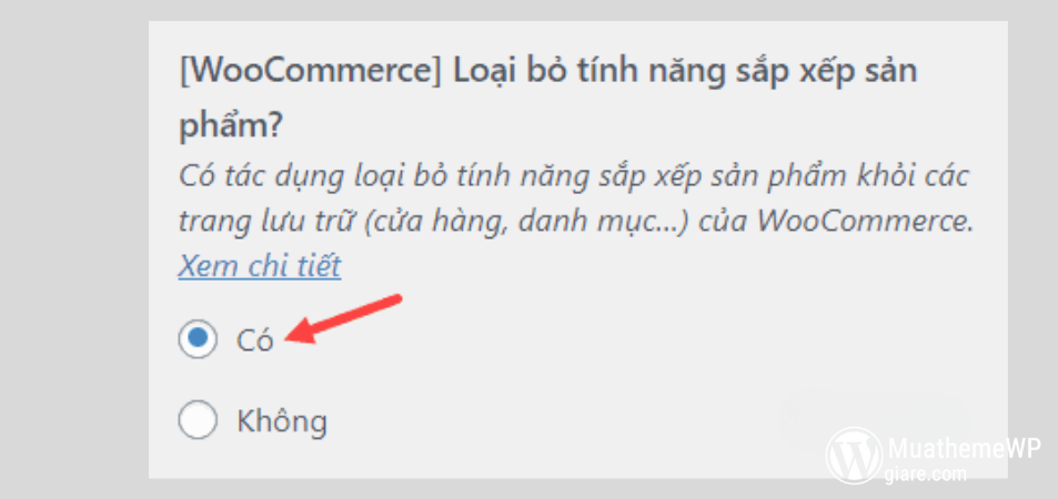 Huong Dan Loai Bo Tinh Nang Sap Xep San Pham Trong WooCommerce 2