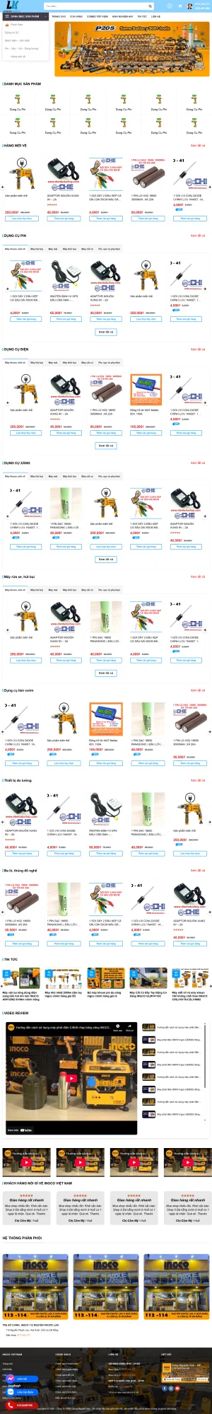 Theme Wordpress Giao Diện Bán thiết bị, linh kiện điện tử