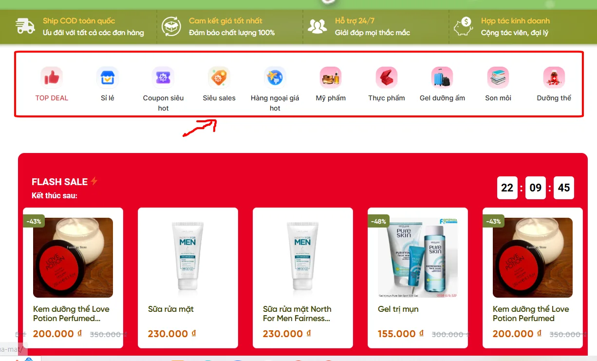 Hướng dẫn tạo code icon bố cục 10 cột giống tiki wordpress