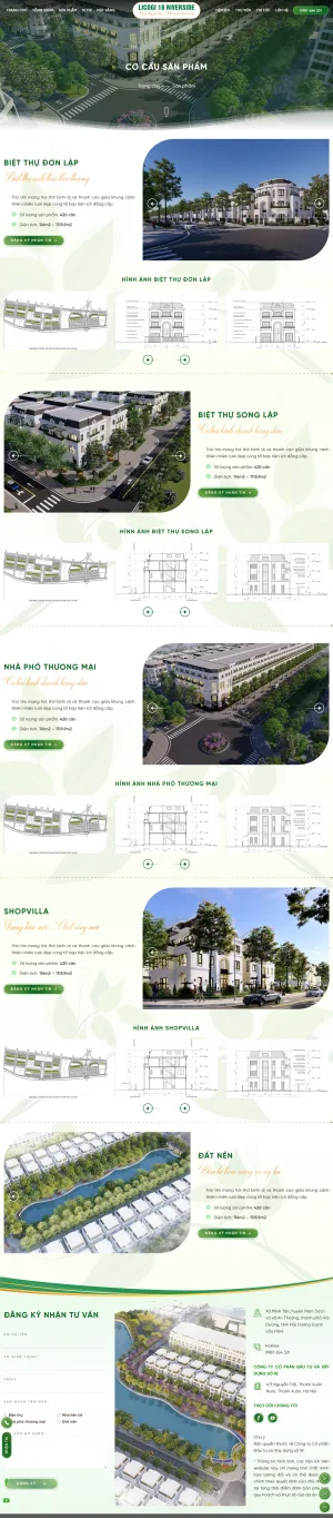 Theme wordpress dự án khu đô thị thương mại