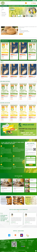 Share code theme WordPress nông nghiệp Flatsome bán lương thực chuyên nghiệp