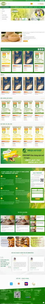 Share code theme WordPress nông nghiệp Flatsome bán lương thực chuyên nghiệp