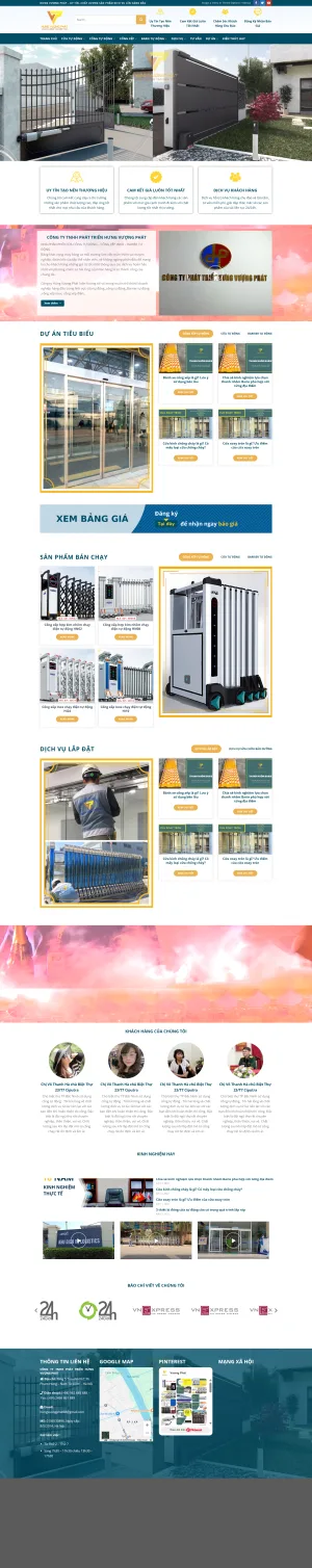 Theme Wordpress Cửa cổng tự động cao cấp cực đẹp