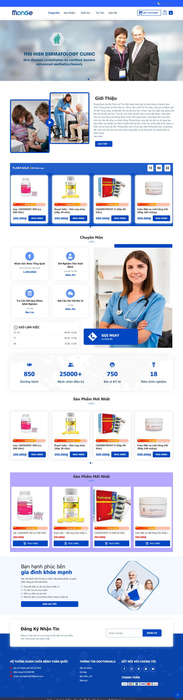 Theme Wordpress Phòng Khám giá rẻ