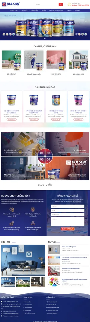 Theme Wordpress website bán sơn nước cực rẻ