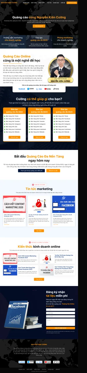 Theme wordpress dịch vụ quảng cáo mạng xã hội