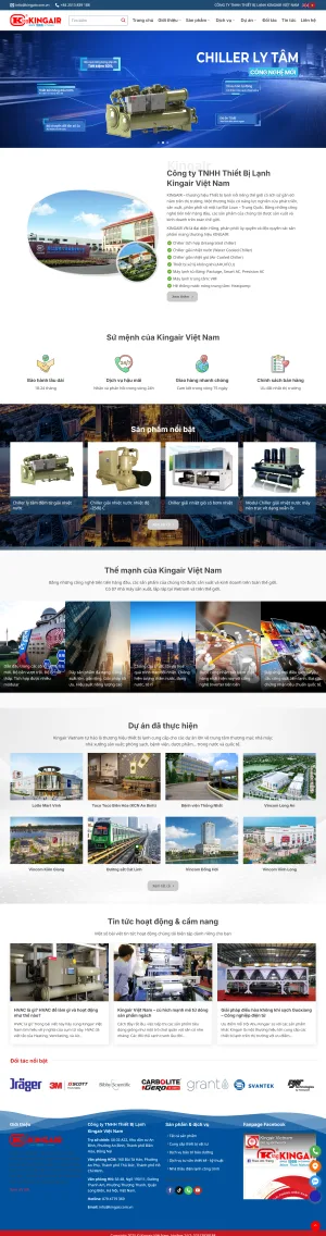 Theme WordPress Website Cơ Khí, Điện Lạnh Giá Rẻ Siêu Đẹp