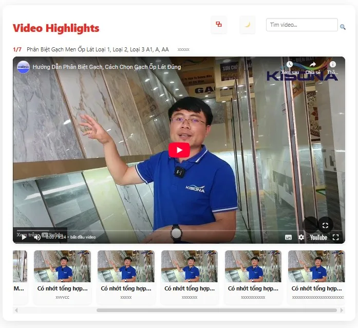 Hướng Dẫn Tạo Gallery Video Highlight Chuyên Nghiệp Cho WordPress (Chuẩn YouTube, Chuẩn SEO)