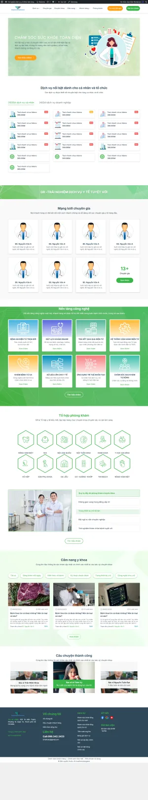 Theme Wordpress Phòng Khám Đa Khoa 03