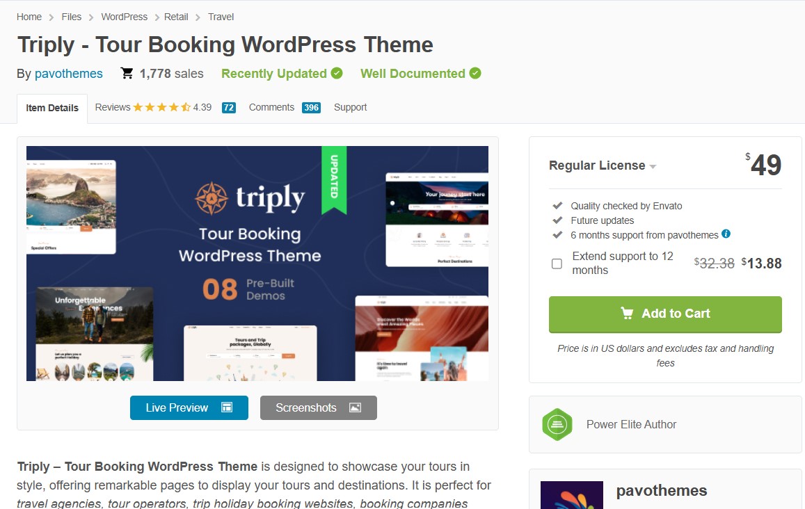 Triply – Tour Booking WordPress Theme: Giao diện “chốt đơn” thần tốc cho dân du lịch!