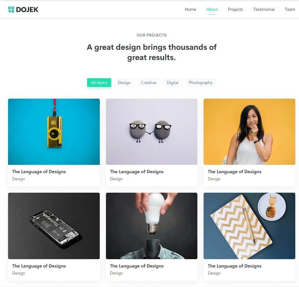 Dojek – Share Fullcode Mẫu landing page Laravel 11 hiện đại, linh hoạt và dễ tùy chỉnh
