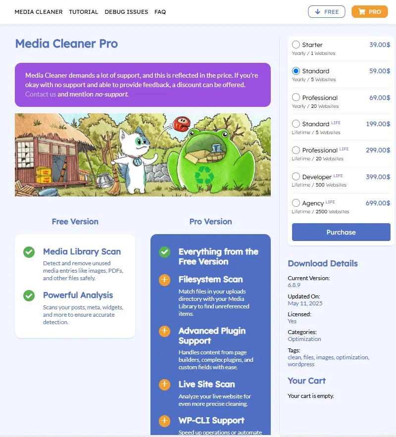 Share Plugin Media Cleaner Pro v6.8.7